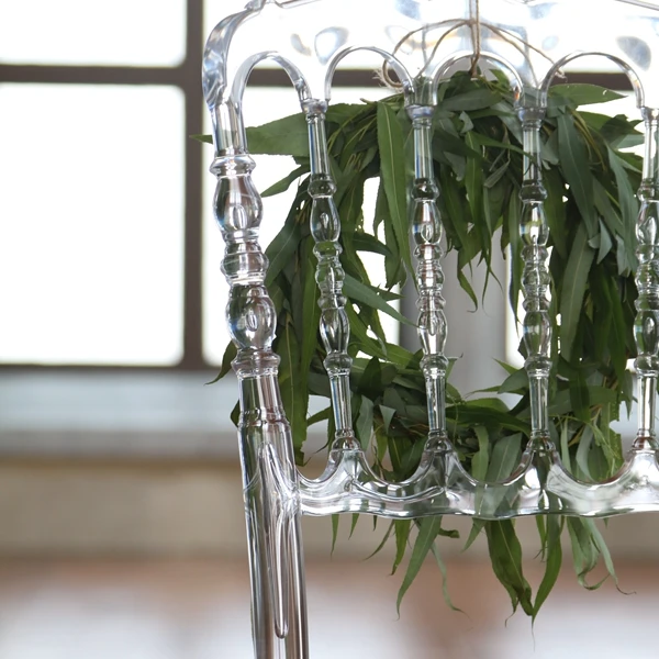 Rental Plastic Resin Royal Napoleon Clear Chairs for Event Wedding Party