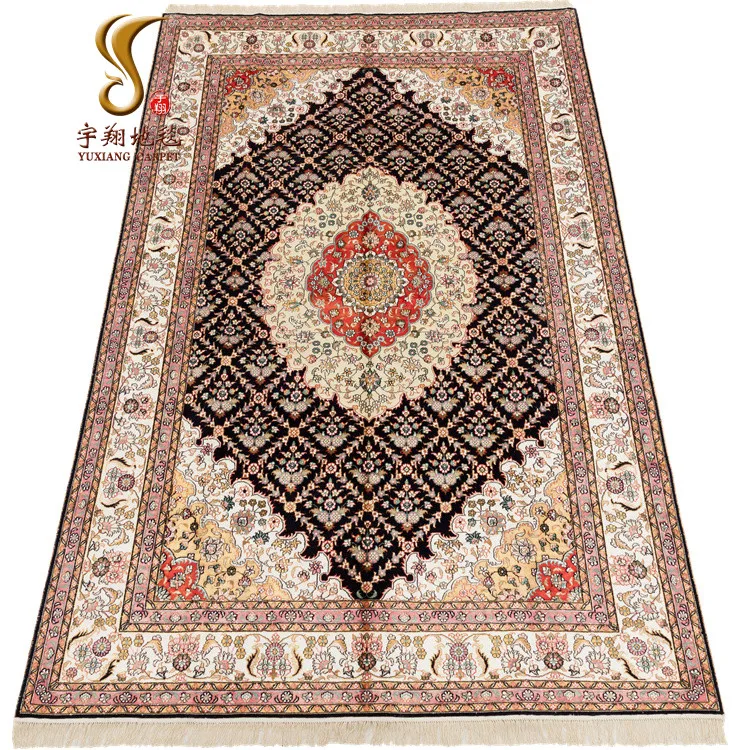 Yuxiang 6*9 ft Hand Knotted Persian Carpet Hand Made Silk Carpet Persian Rug Online