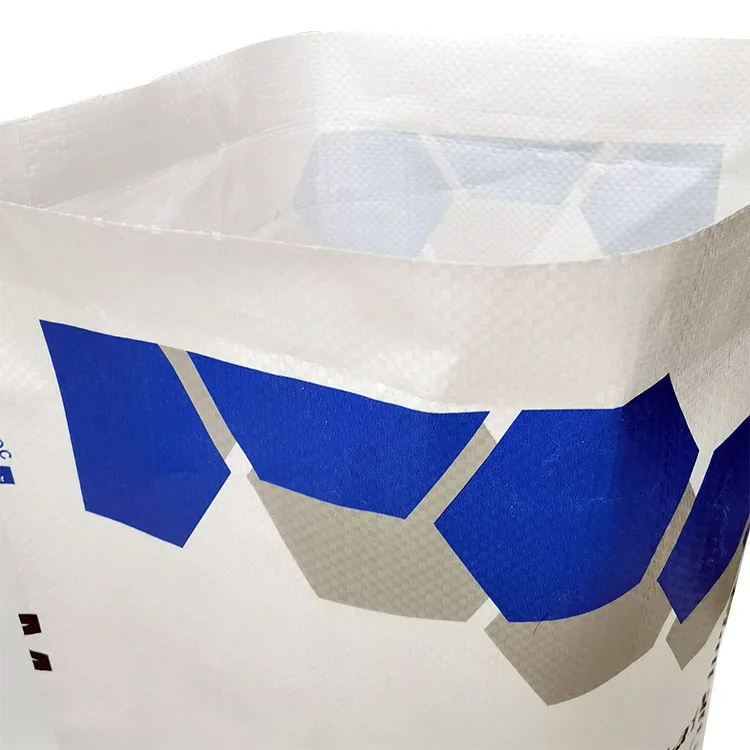 Wholesale custom flat bottom 50 kg Polypropylene Bag 25 Kg BOPP Woven Corn fertilizer Rice Bag empty packaging bags