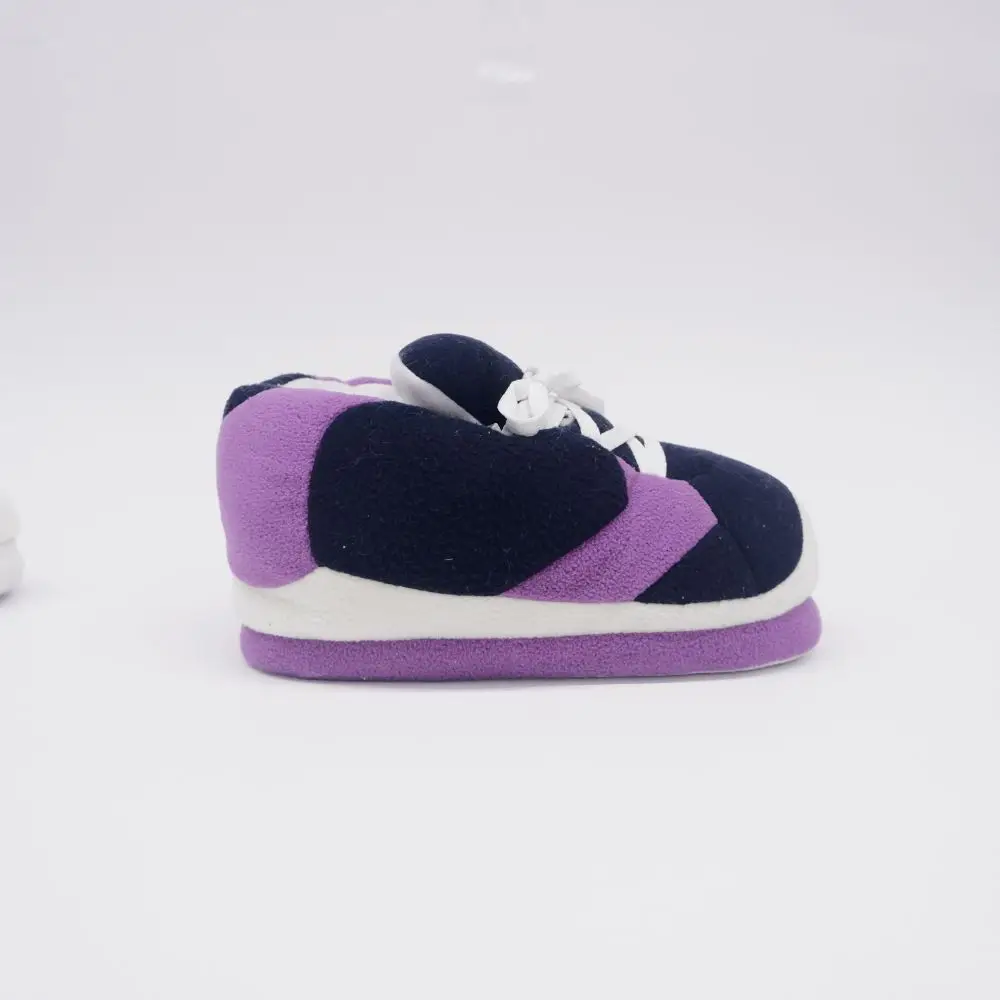 Hot Closed Toe Unisex Polar Fleece Navy Blue Indoor Outdoor Warm Football Shoes Sneaker Slippers