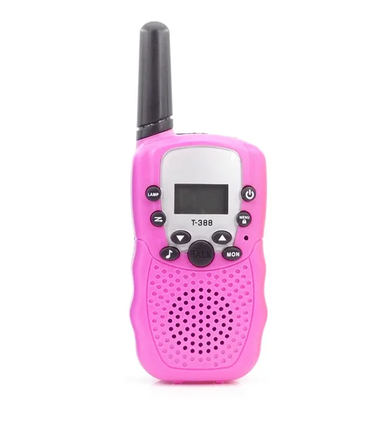  Горячая иди и болтай walkie talkie для детей новый цвет дешевые T-388 двухстороннее радио детская Walkie Talkie “иди