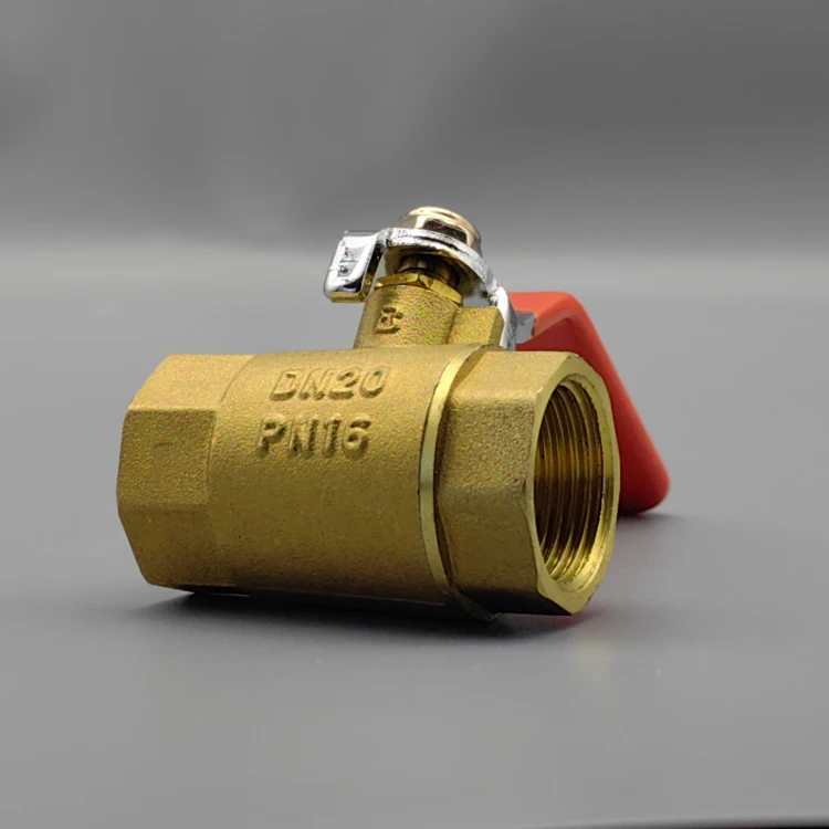 Brass Ball Valve 1PC Type  3/4 Inch NPT Standard Port for Water, Oil, and Gas (3/4 Inch Ball Valve)