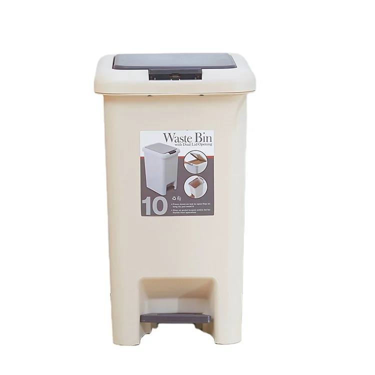 Trash Can Recycle Bin Garbage Can Waste Can Dustbin Rubbish Box With Press Lid And Foot Pedal plastic garbage bin