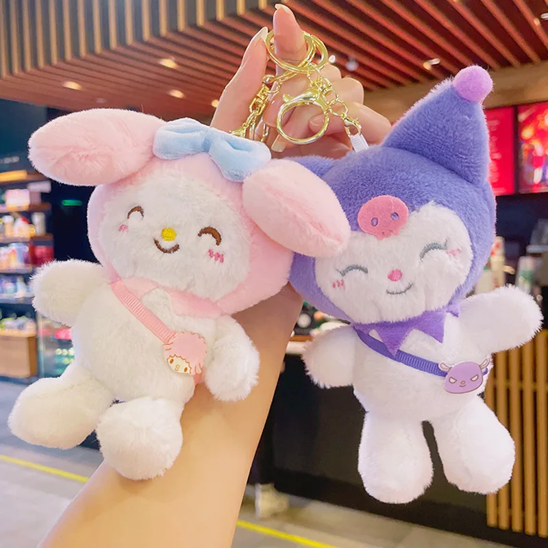 2022 в наличии sanrio плюшевые брелки kuromi melody Коричный кулон