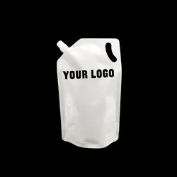 RTS Wholesale Stand Up Doypack Drink Pouch with Spout Liquid Packaging Bolsas De Plastico Spout Pouch Bag  Washing Powder Bag