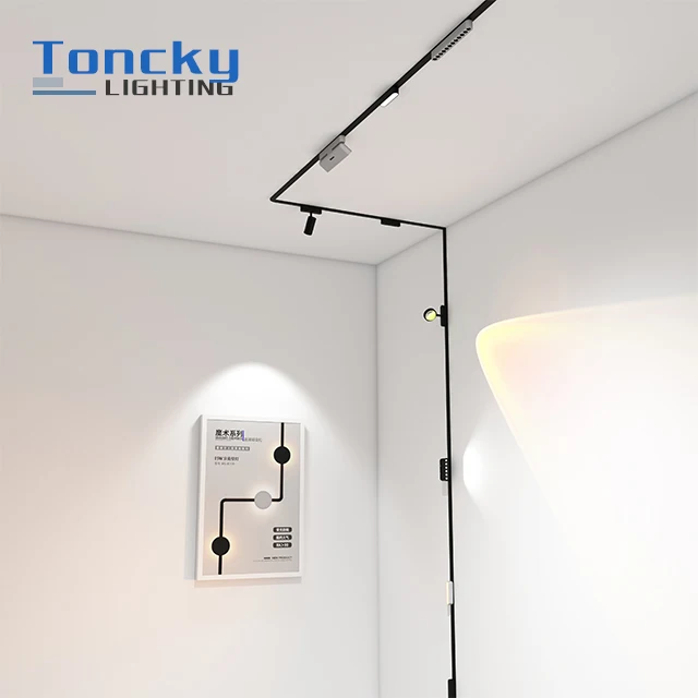 Tuya 0-10v Dali Smart Dimmable Spot Lamp Adjusted Wall Wash Magnetic System Linear Foldable Led Track Light