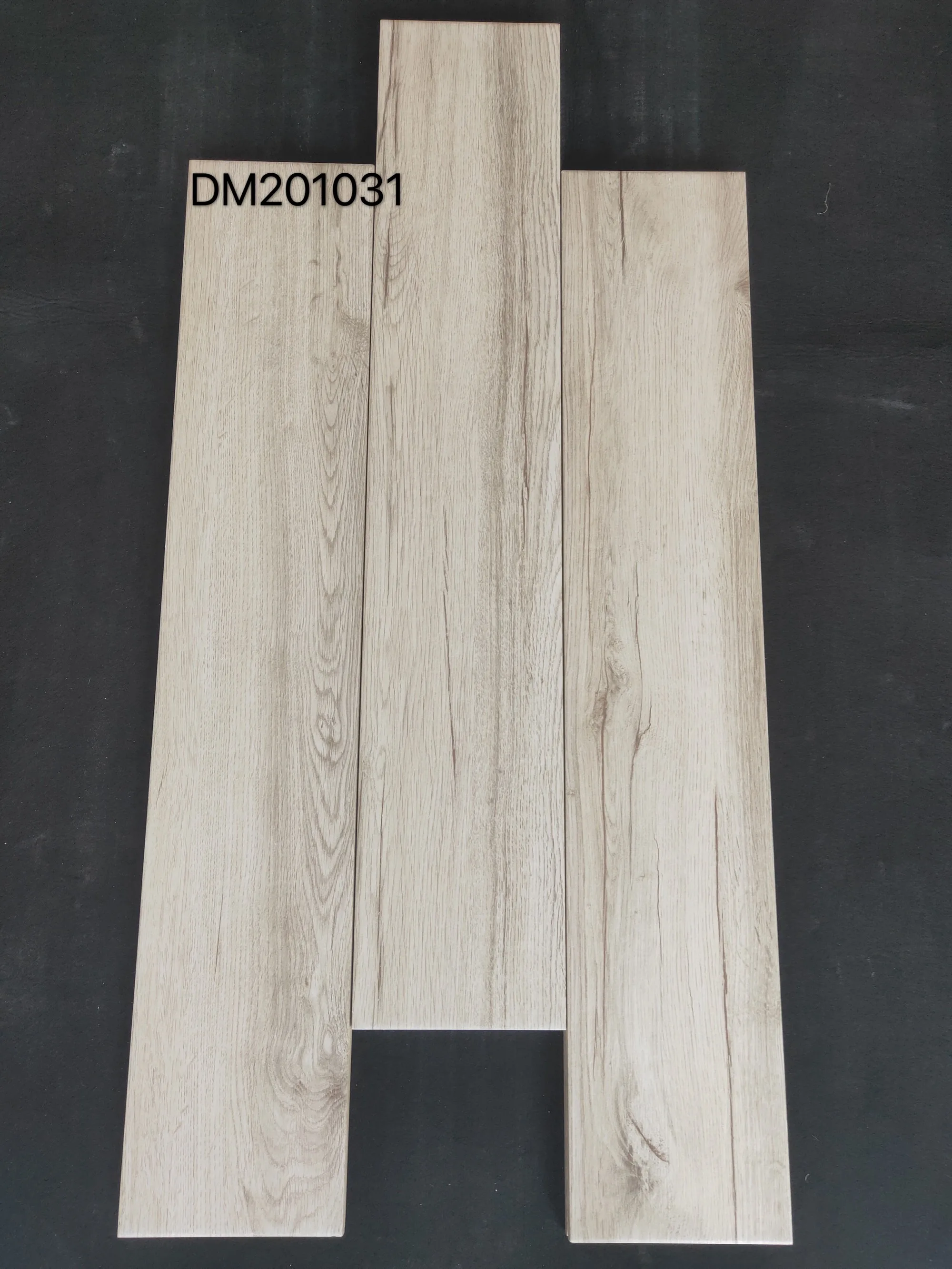 CBM Ceramic Wall Tiles 200x1000mm Rustic Modern Design Brown Teak Faux Wooden Finish for Classic Apartment for Interior Use