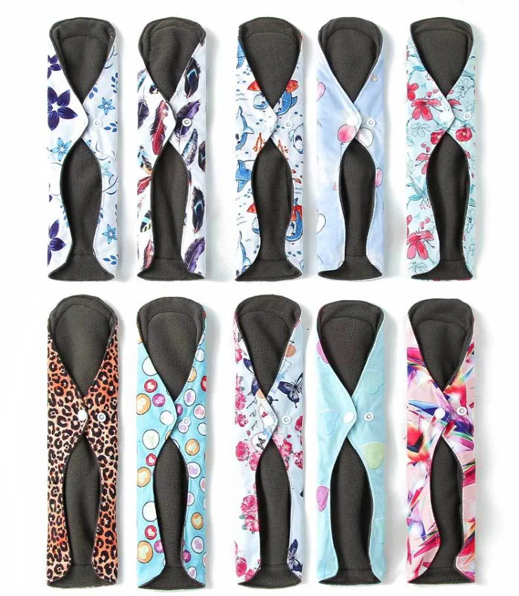 Многоразовые гигиенические прокладки можно стирать в нескольких цветах