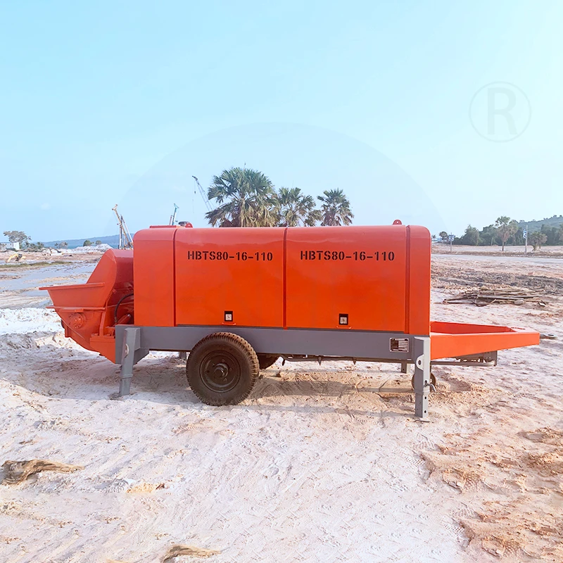 Zhenheng Hbt60 60 M3/H Concrete Pump Electric Power Hbt 50 Readymix Concrete Pump For Sale