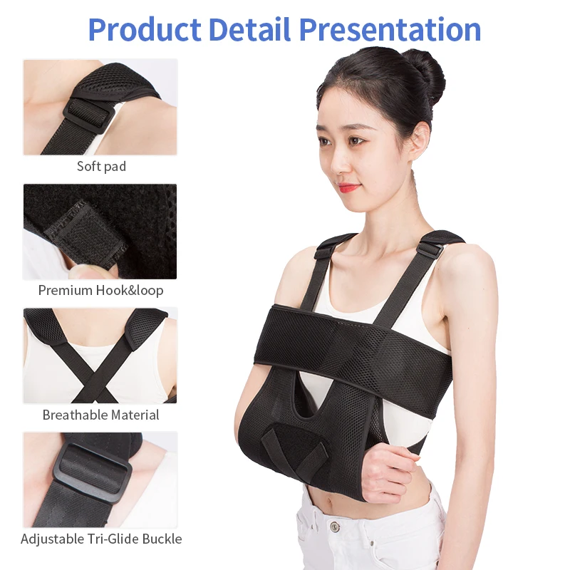 upper Arm Brace Medical Sling for Shoulder Elbow Sprain Rotator Cuff Support Brace Arm Sling for Shoulder Injury for Women men