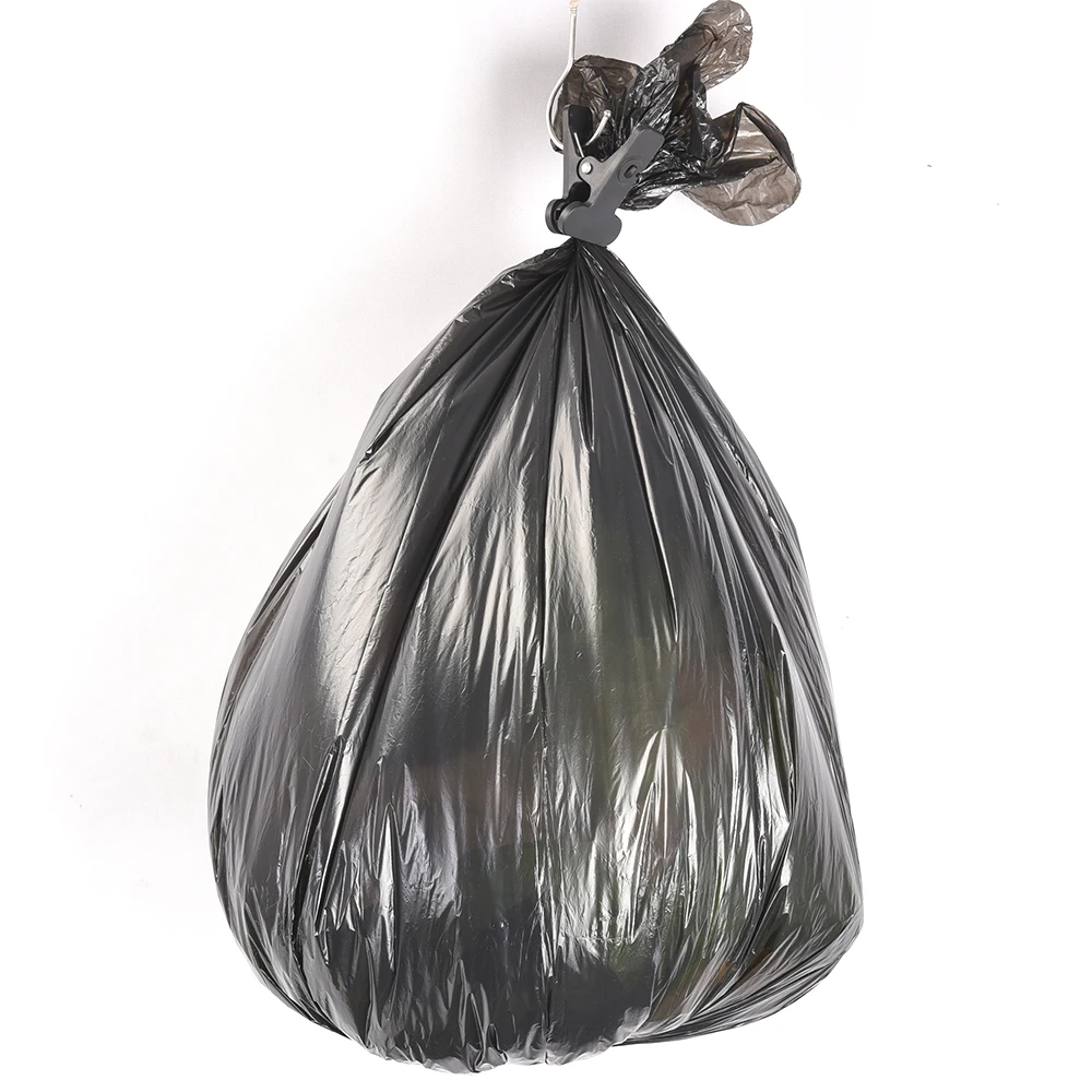 Factory directly cheap plastic HDPE/LDPE flap tie trash garbage bag