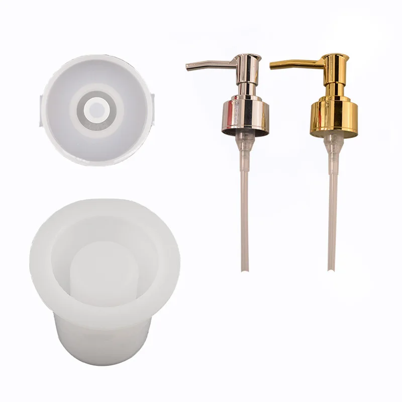 DIY Perfume Bottle Mold Hand Sanitizer Silicone Epoxy Cylindrical Square Bottle Dripping Mold