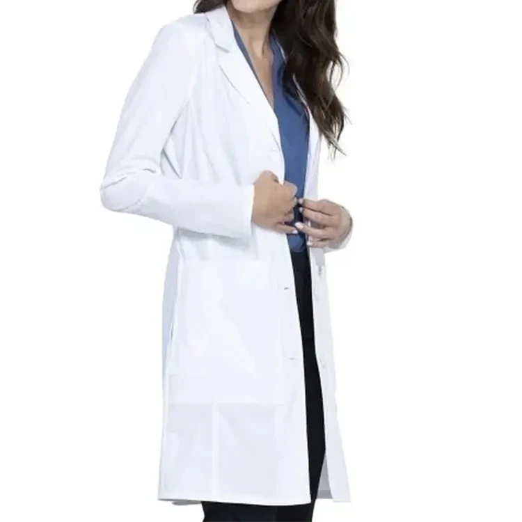 Wholesale Designer Hospital Doctors Uniform Pharmaceutical Workwear Lab Coats for Female and Male Polyester Medical Uniforms