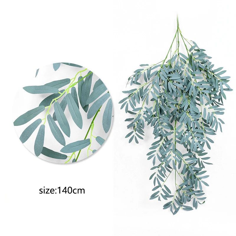 persian grass bamboo leave plastic plants artificial fern leaves fakes wedding indoor outdoor garden office table decoration