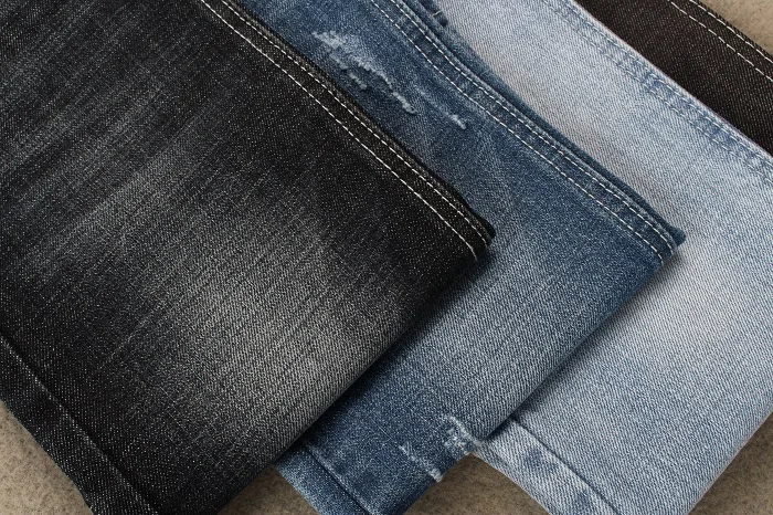 12.8 Oz Denim Fabric Suppliers From China With Crosshatch Denim Textile For Woman Man Jeans Stocklot