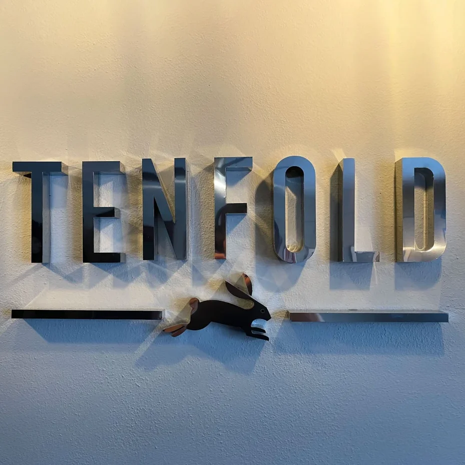 3D Stainless Steel Logo Decorative Custom Metal Channel Letters Mirror Gold Letters Sign