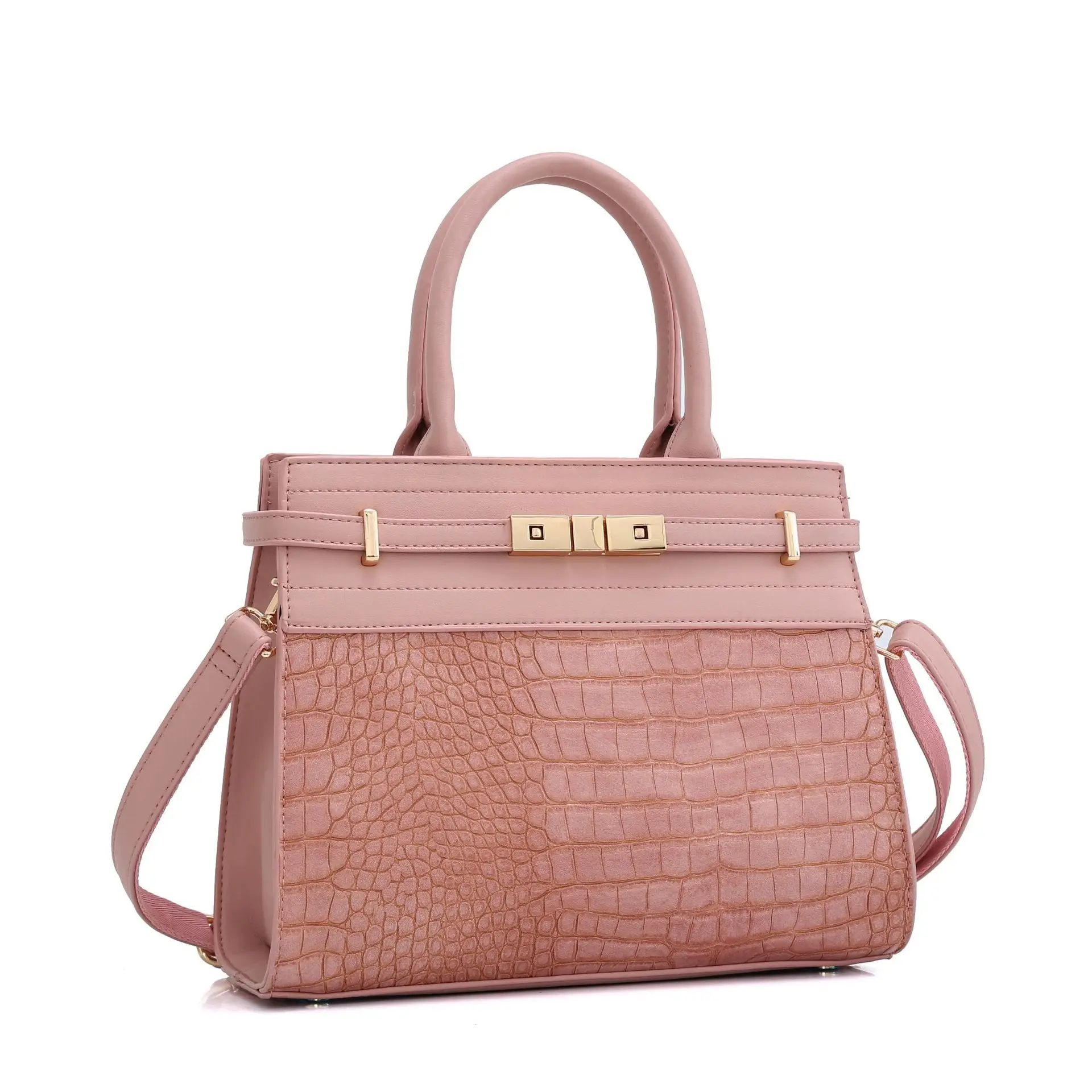 Fashion crocodile pattern pu leather bags women handbags ladies shoulder tote hand bag custom handbag