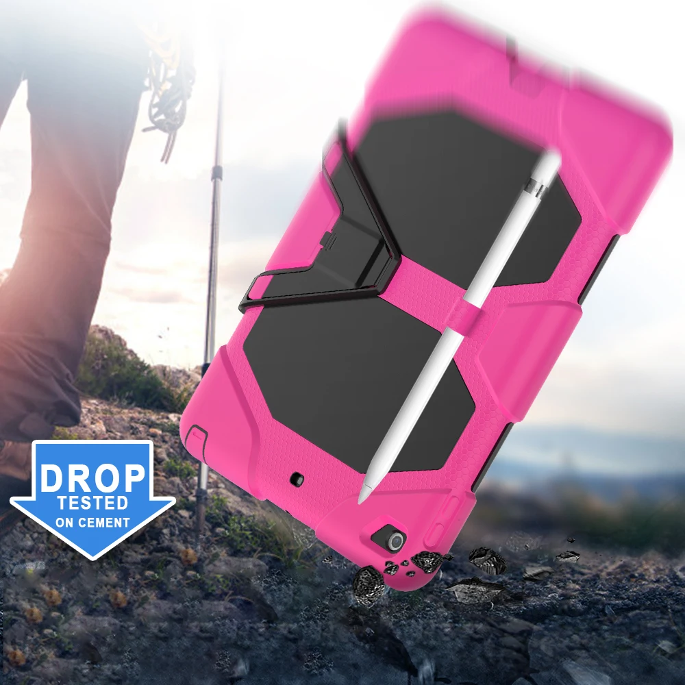 Water resistant heavy duty case for iPad 10.2 inch 7th Generation with strong kickstand