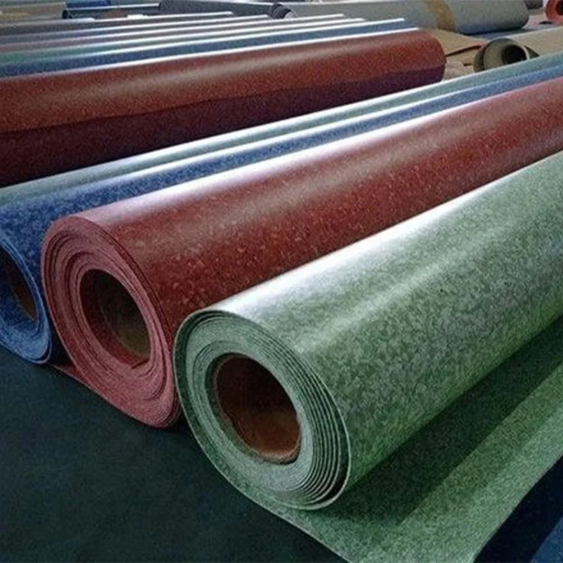 Hot Sale 2mm Waterproof Wet Rooms Floors Homogeneous Anti Slip PVC Vinyl Flooring for Hospital or Office School