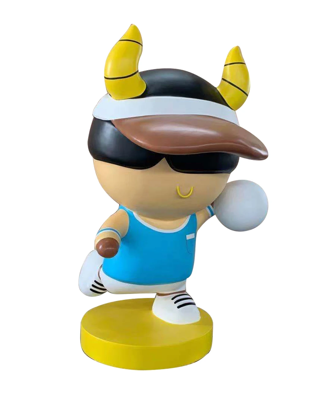 China Manufacturer Wholesale Resin Statues Cartoon Fiberglass Outdoor Modern Sculpture