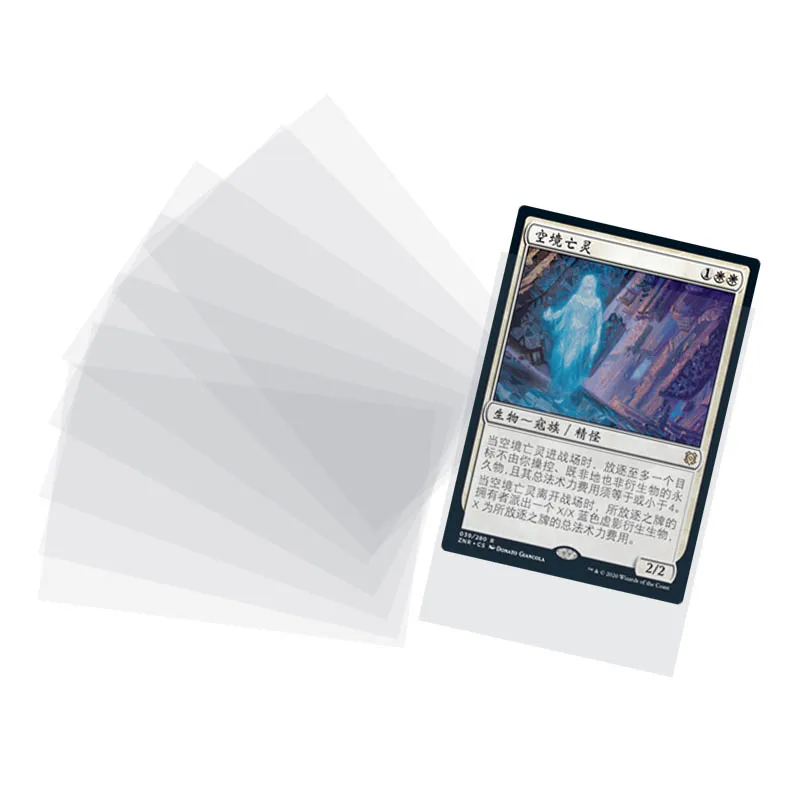 High Quality Transparent Board Game PP Plastic Inner Sleeve 64x89 /67x94/66x91 Penny Sleeves for Sport Trading Card