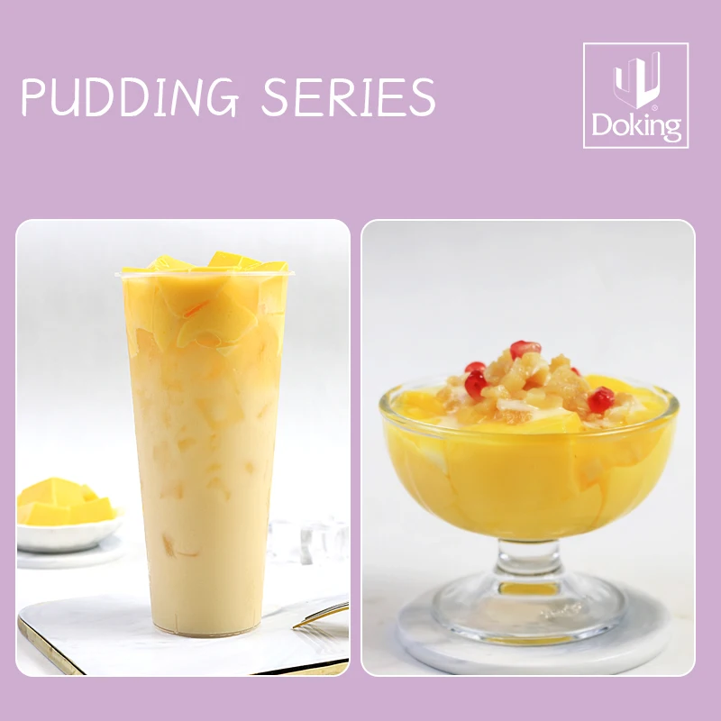 Doking  small bags packaging uncooked pudding powder gift set  packaging  fruit flavors