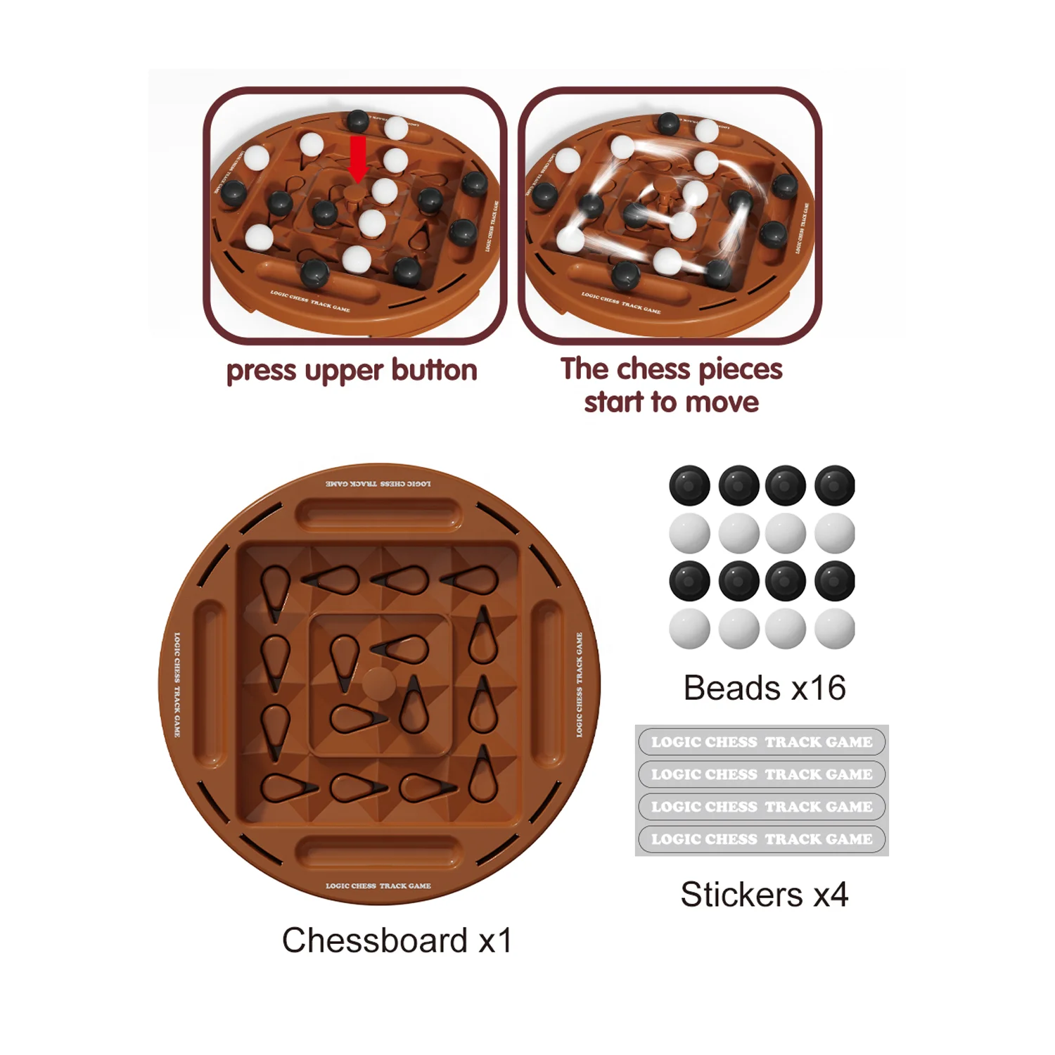 New Arrival Hot Puzzle Chess Table Game Orbital Logic Chess Track Board Game  Kids Educational Chess Table Games