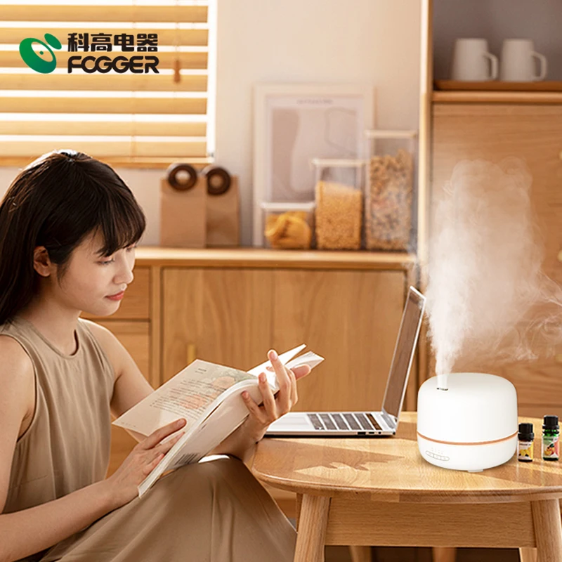 Wholesale Wooden Stand Wood Mood Light 300Ml 7 Rgb Lamp Night Aroma Diffuser Bottle