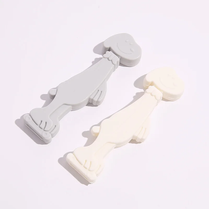 Хорошее качество, рекламный зажим для закусок, пластиковый зажим для еды, зажим для украшения мультяшной собаки