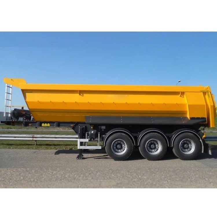 Dump semi-trailer China 40 Ton 50 Ton Truck 3 Axle Tipper Dumper Semi Trailers Tractor Hydraulic Mining trailer