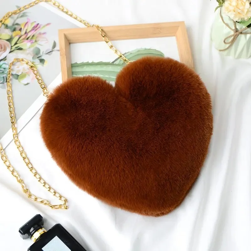 New Fashion Heart Shaped Leather Soft Shoulder Bags Women Lovely Elegance Mini Handbags for Women Exquisite Wholesale