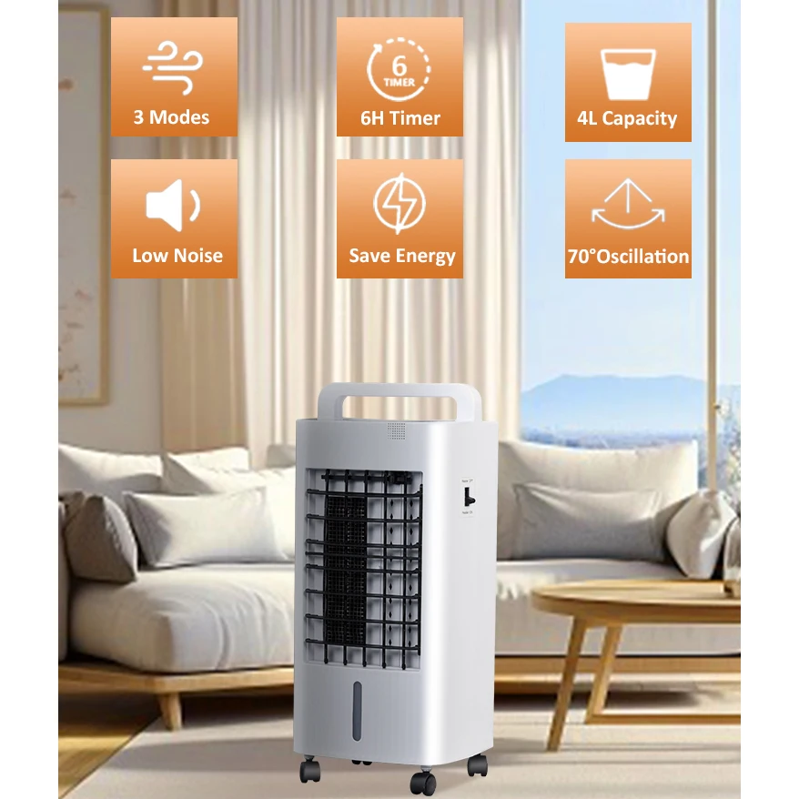 New Water Air Conditioner Artic Portable Evaporative Cooler Cooling Fan for Home Room