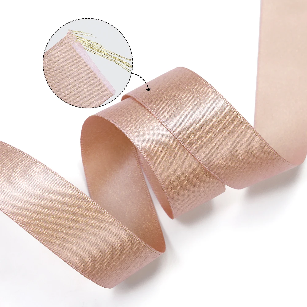 High Quality Customized 3D Embossed Logo Satin Ribbons Grosgrain Fabric for Gift & Party Packaging Wholesale Satin Ribbons