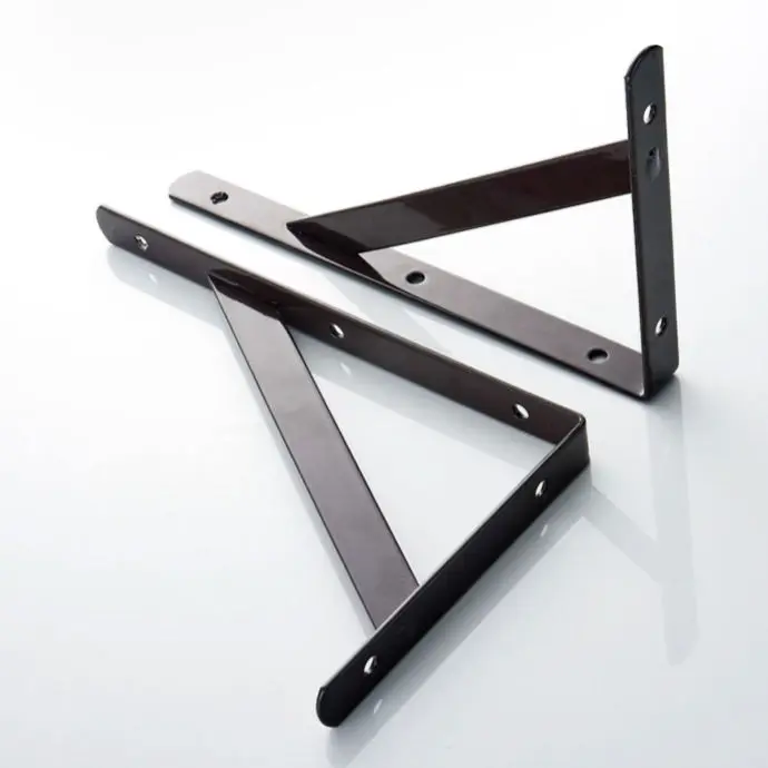 Custom Iron Floating Shelf Anchors Wall Decorative Shelf Supports Triangle Shelf Brackets Triangle Corner Bracket
