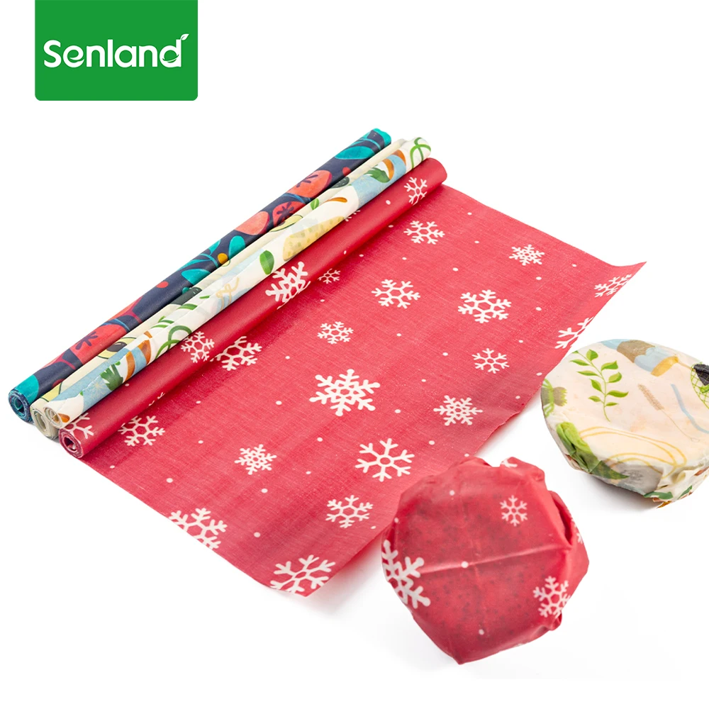 Непрерывная и многоразовая детская упаковка для пищевых продуктов, наборы пчелиного воска, пищевая обертка в рулоне