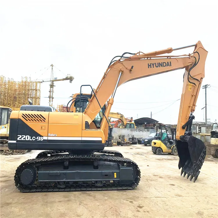 Used Hyundai excavators 220LC-9R 220LC-9S 225LC-9T 215LC-9T crawler excavator for sale in shanghai
