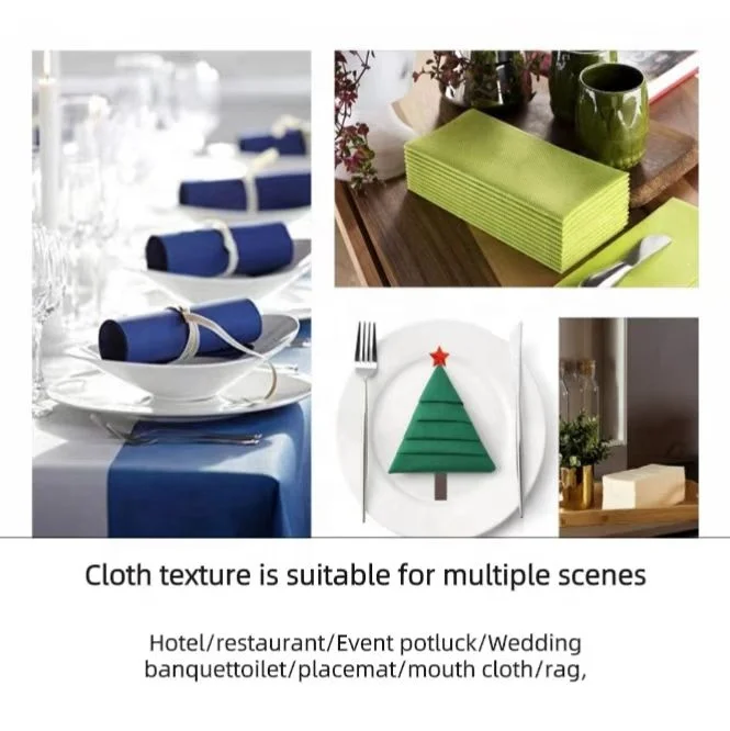 Disposable Color Paper Napkins Airlaid Dinner Napkins Linen Feel Napkins for Wedding Hotel Party Restaurant