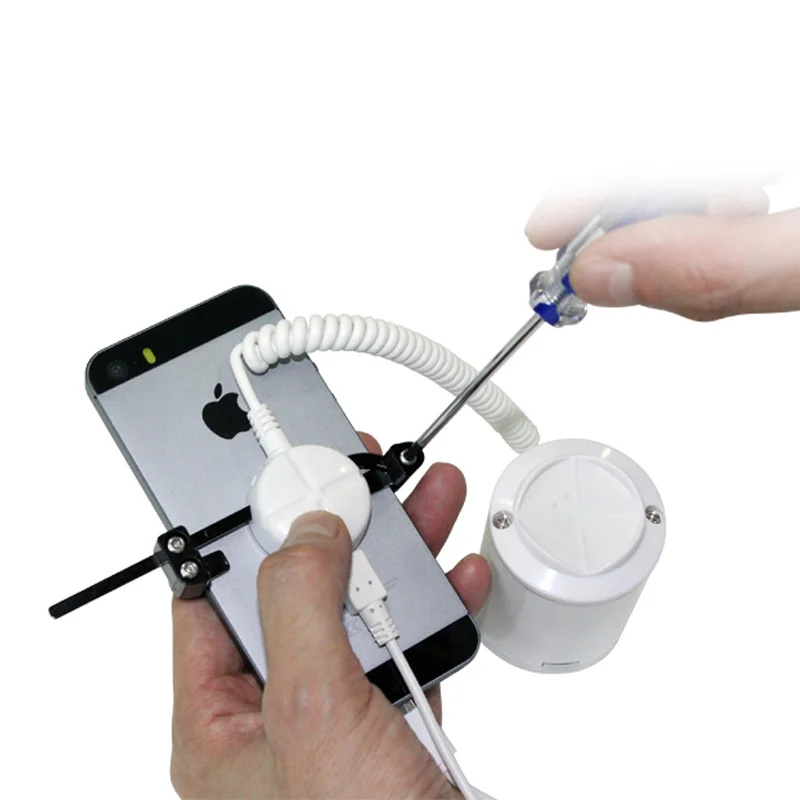 Retail Charging Desktop Mounted Mobile Phone Anti-theft Alarm Display Security Stand for Cell Phone