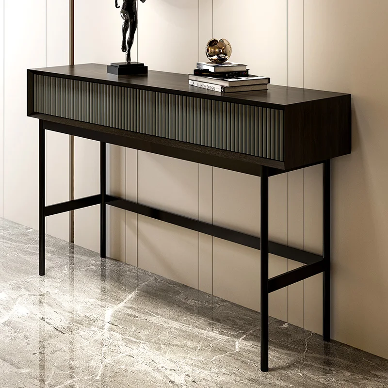 New Arrival Modern Style Home Furniture Metal Marble Hallway Entrance Table Console Cabinet Hall Entry Luxury Console Table