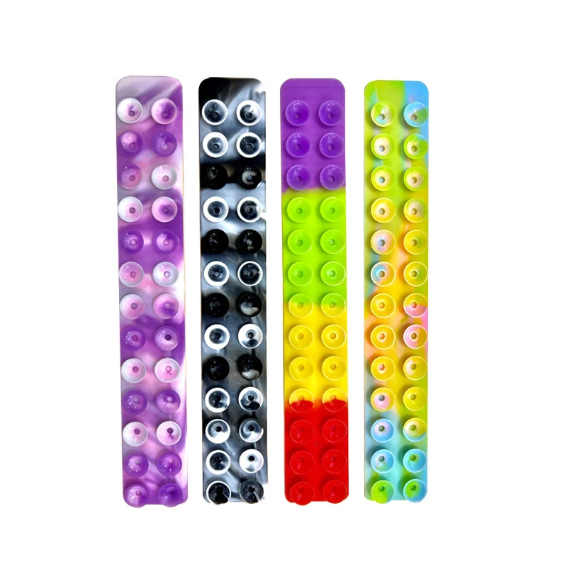 2022 Hot Sale Bracelet Popular Funny Adult Kids Fidget Toy Suction Cup Ring Push Antistress Fidget Pop itting Squidopops Toys