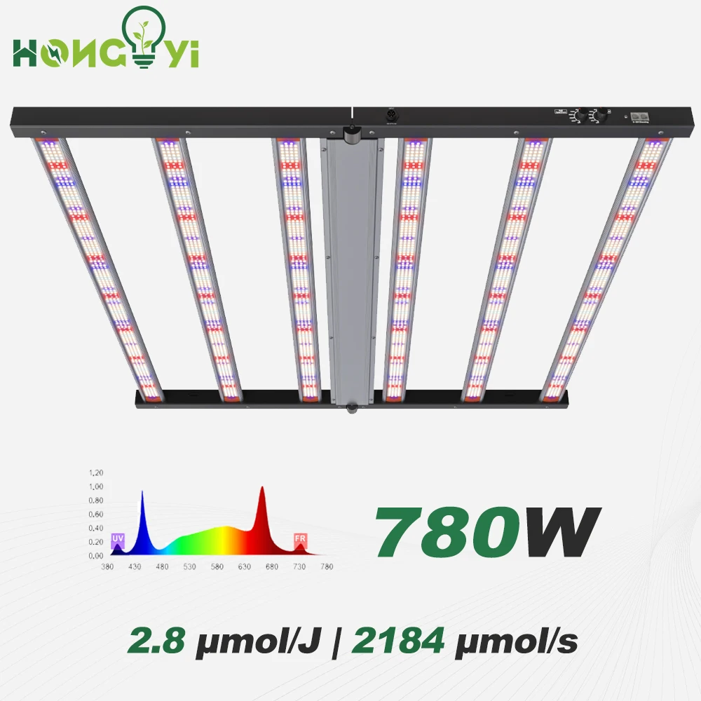 Все в одном дизайне 4*4 фута 720 Вт/1000 Вт/1200 Вт двойной полный спектр + UV FR IR 60 100 светодиодный светильник с встроенным драйвером 0-10 В