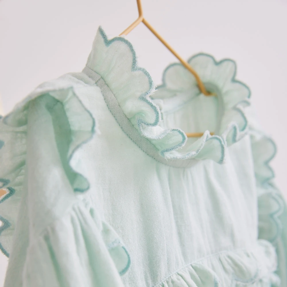 Hot sell kids clothing girls 100% cotton comfortable shirts lovely blouse for autumn