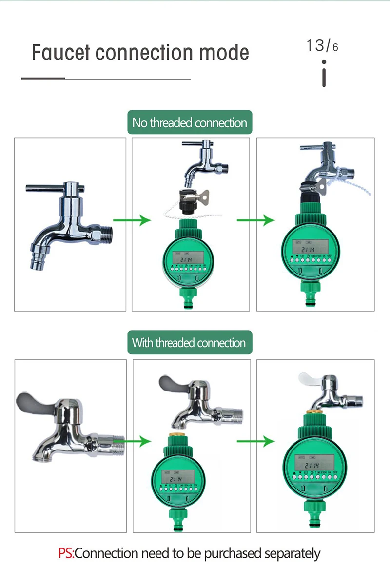 Garden Sprinklers Plastic Modern Automatic Irrigation Control Garden Water Timer System Garden Smart Tap Timer Drip Irrigation