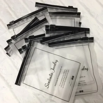 Customized Logo Printed PVC Compostable and Biodegradable Corn Starch Durable Plastic Zipper Bag