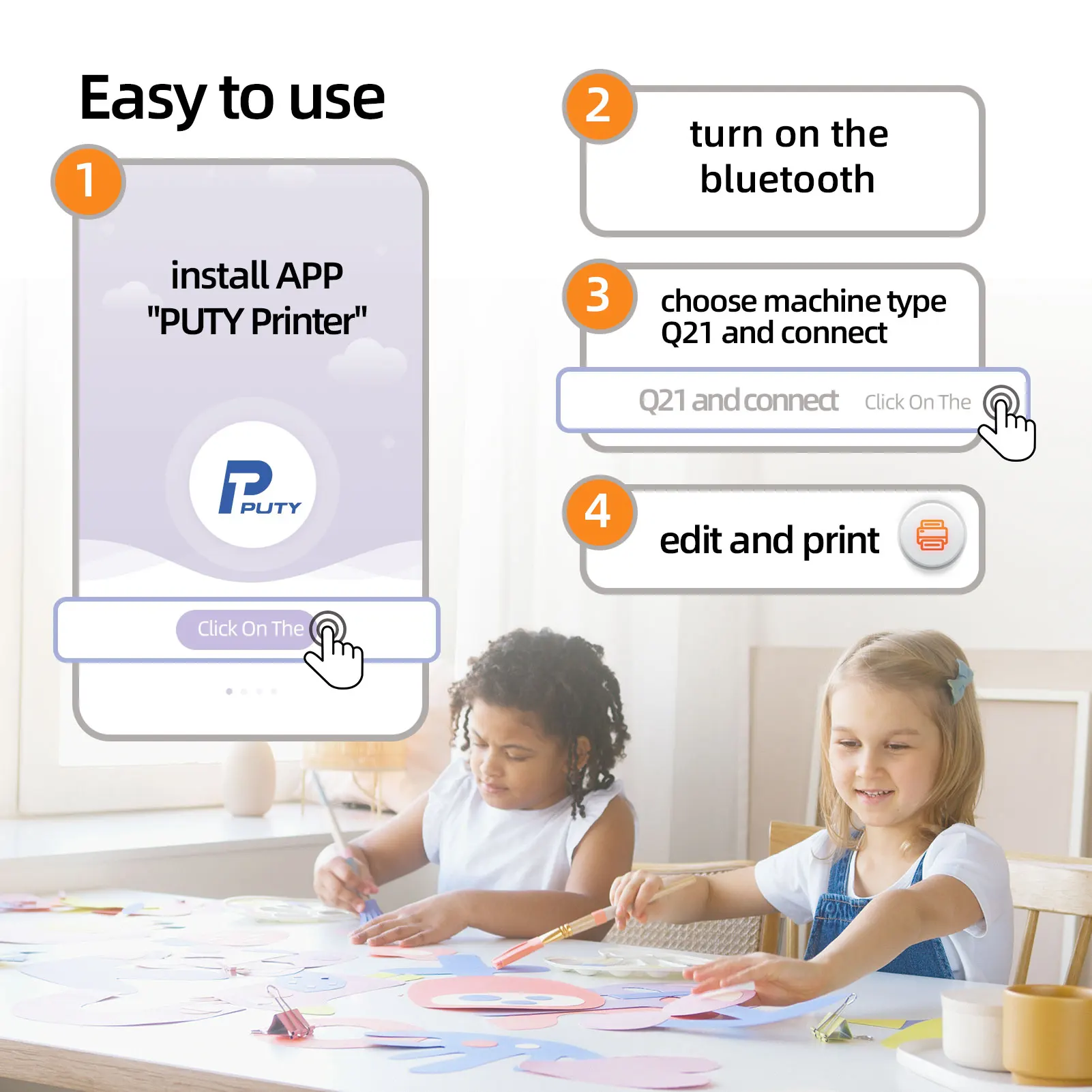 2022 New hot sale product 52mm width printing portable thermal mini label printer Q21