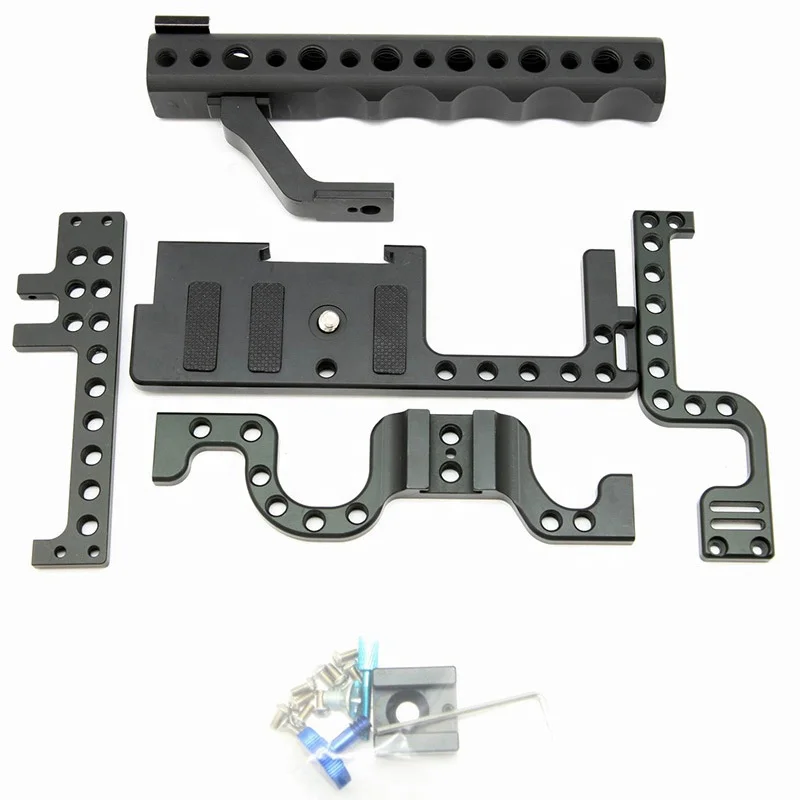 Camera Cage for Panasonic Lumix GH5 / GH5s Protective Case  Mirrorl System Cam Mounting Bracket Aluminum with Top Handle