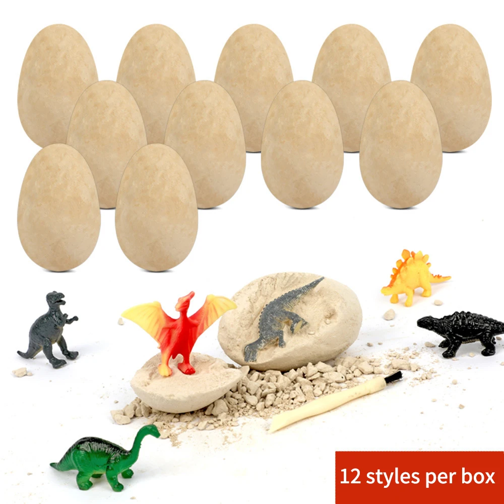 Unisex Educational Archaeological Dig Toys Luminous Dinosaur Egg Gem Unicorn Mermaid Made of PVC for Gift Usage