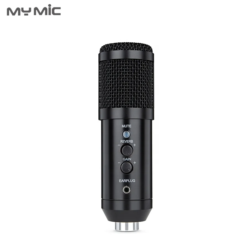 Профессиональный конденсаторный USB-микрофон MY MIC NX4 Студийный микрофон для записи с эхо-монитором подкастов компьютерных игр