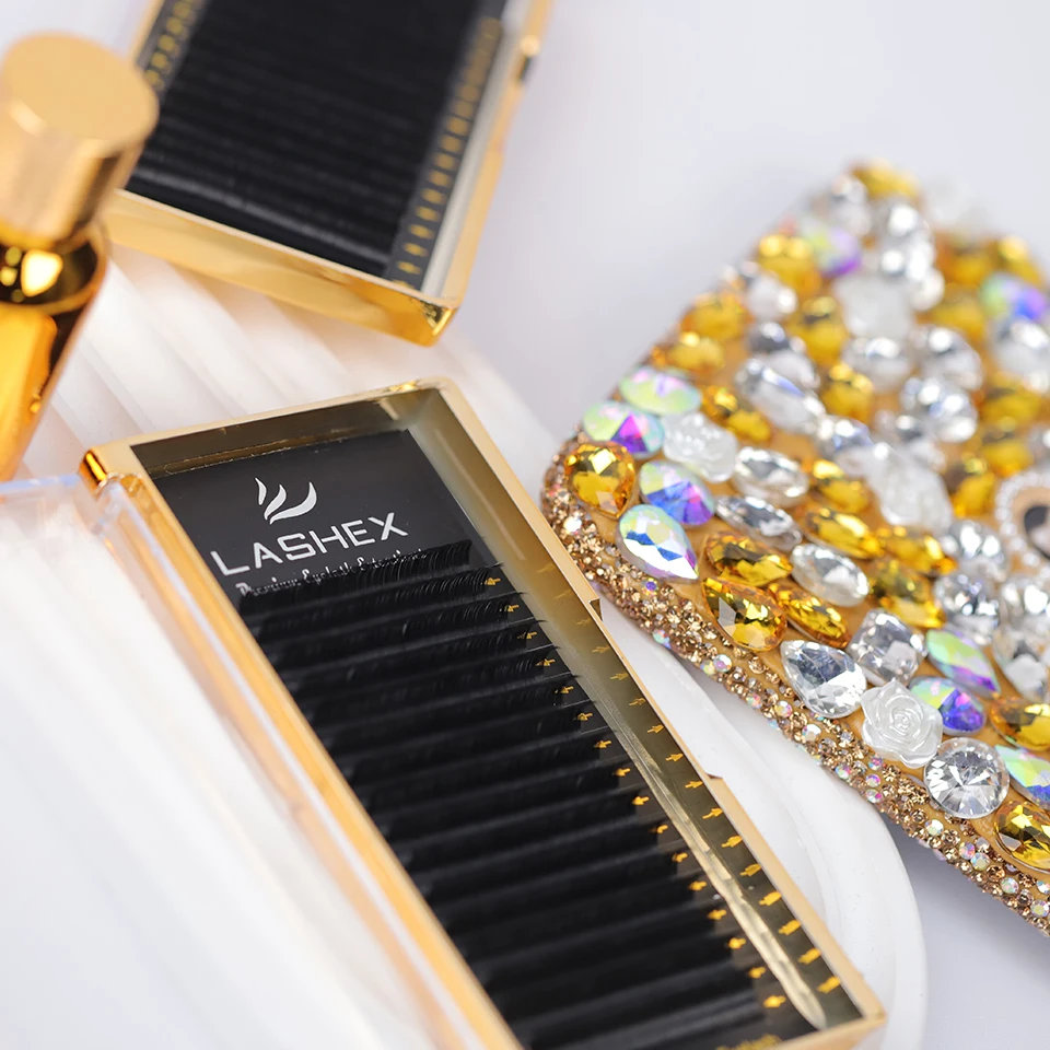 Wholesale price matte lash best quality cashmere mink volume lashes private logo eyelash extension Korean PBT fiber