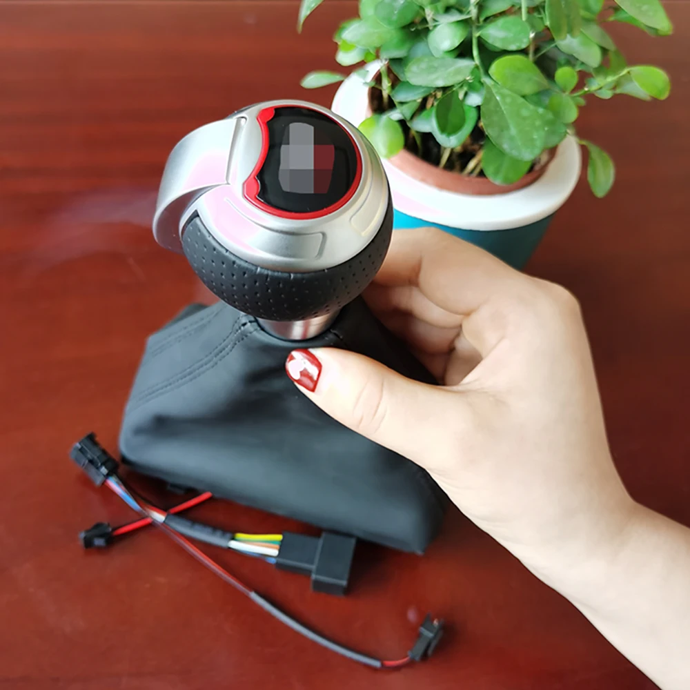 Hot sale new special car modified automatic with LED light + dust jacket metal gear shift head for Audi Q2L 2018-2022